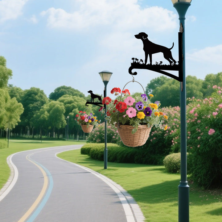 Braco Alemão de Pelo Curto - Suporte de Planta em Metal