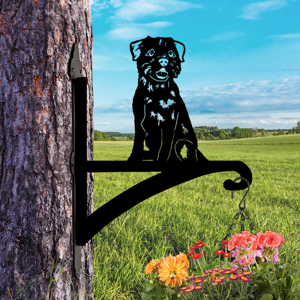 Border Terrier - Suporte de Planta em Metal