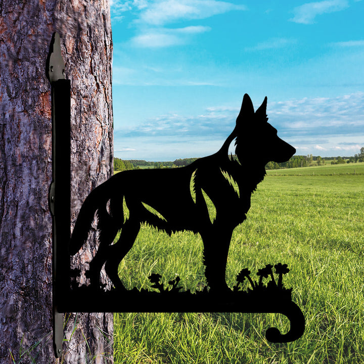 Pastor Alemão - Suporte de Planta em Metal