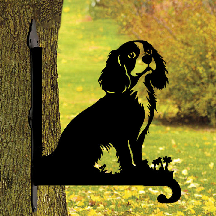 Cavalier King Charles Spaniel - Suporte de Planta em Metal