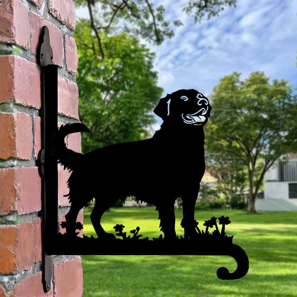 Golden Retriever - Suporte de Planta em Metal