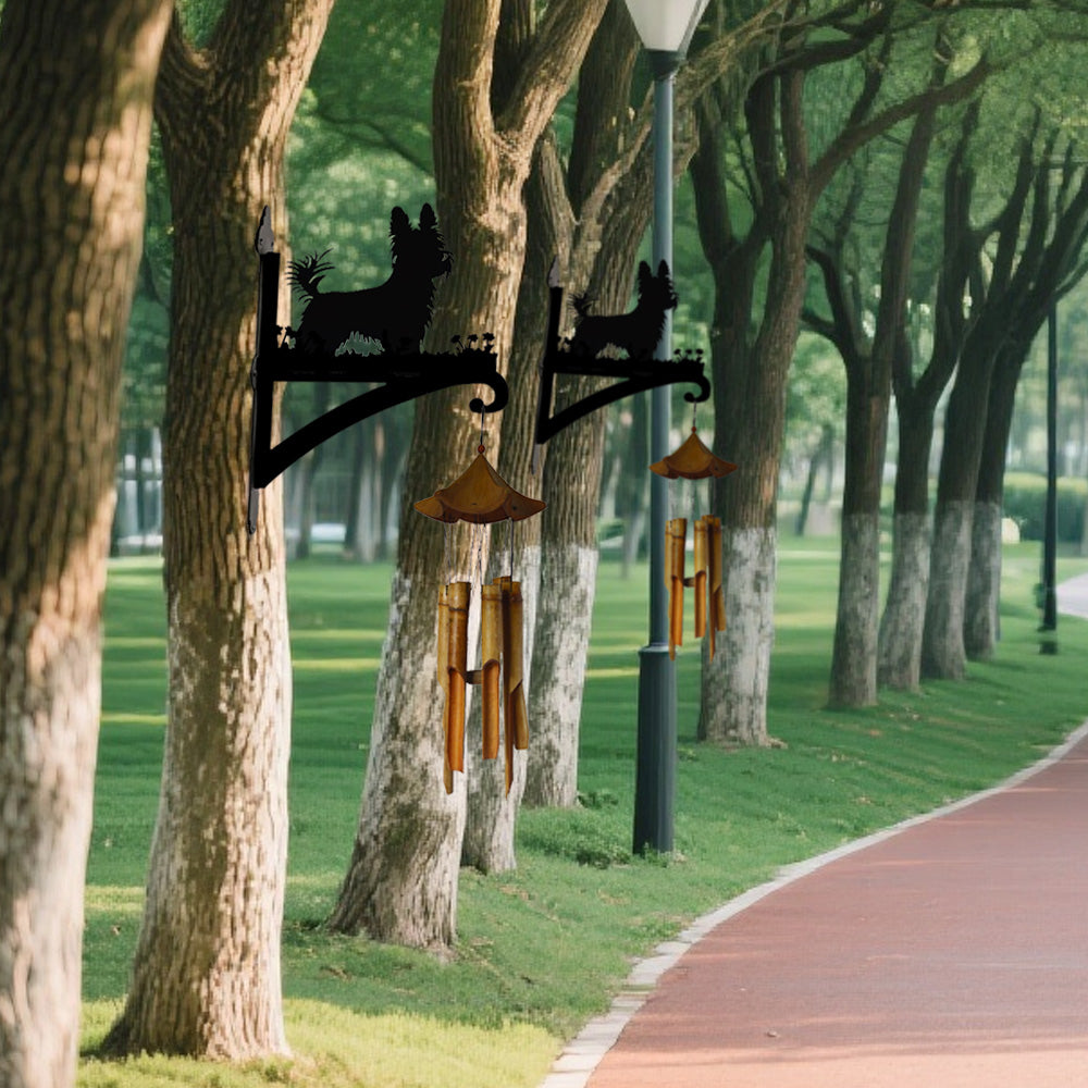 Highland Terrier - Suporte de Planta em Metal