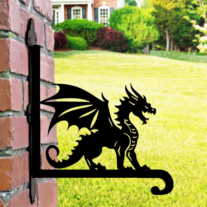 Dragão Galês - Suporte de Planta em Metal