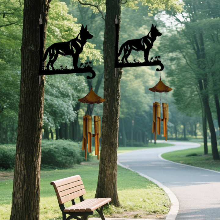 Pastor Alemão - Suporte de Planta em Metal