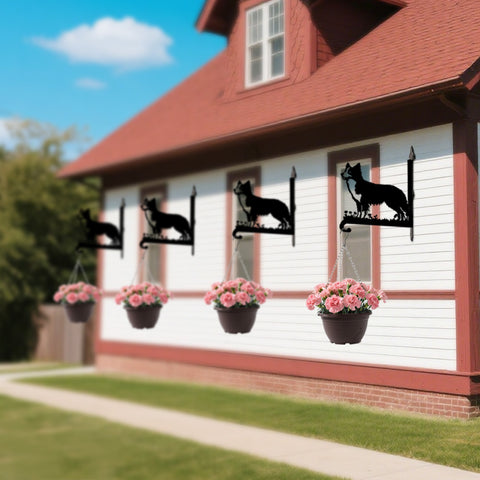 Border Collie II - Suporte de Planta em Metal