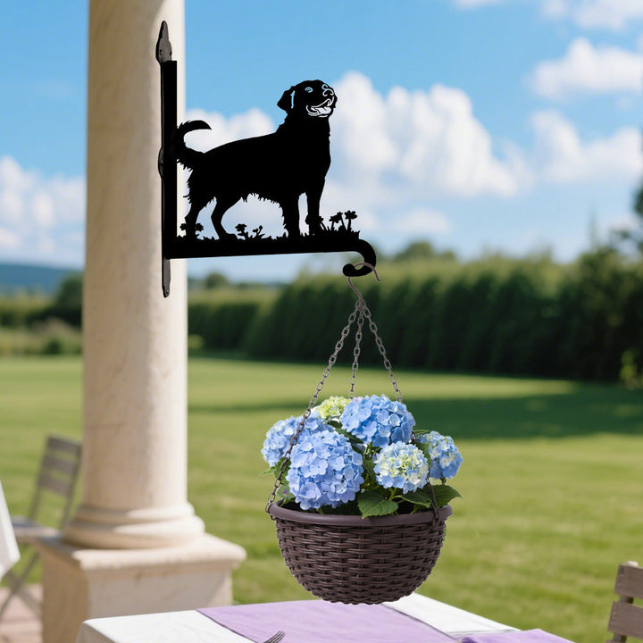 Golden Retriever - Suporte de Planta em Metal