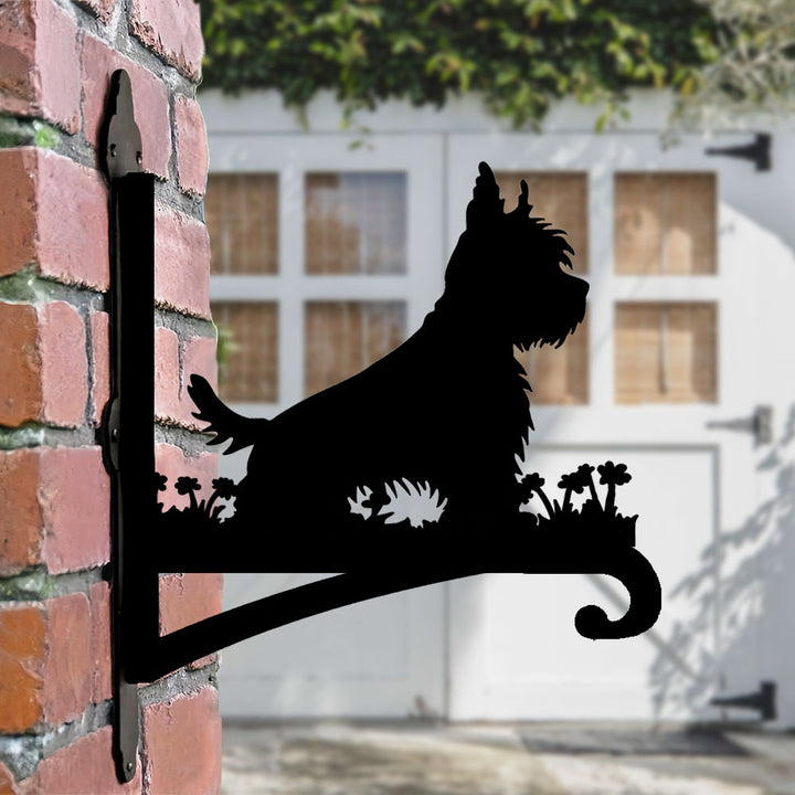 Terrier Escocês  - Suporte de Planta em Metal