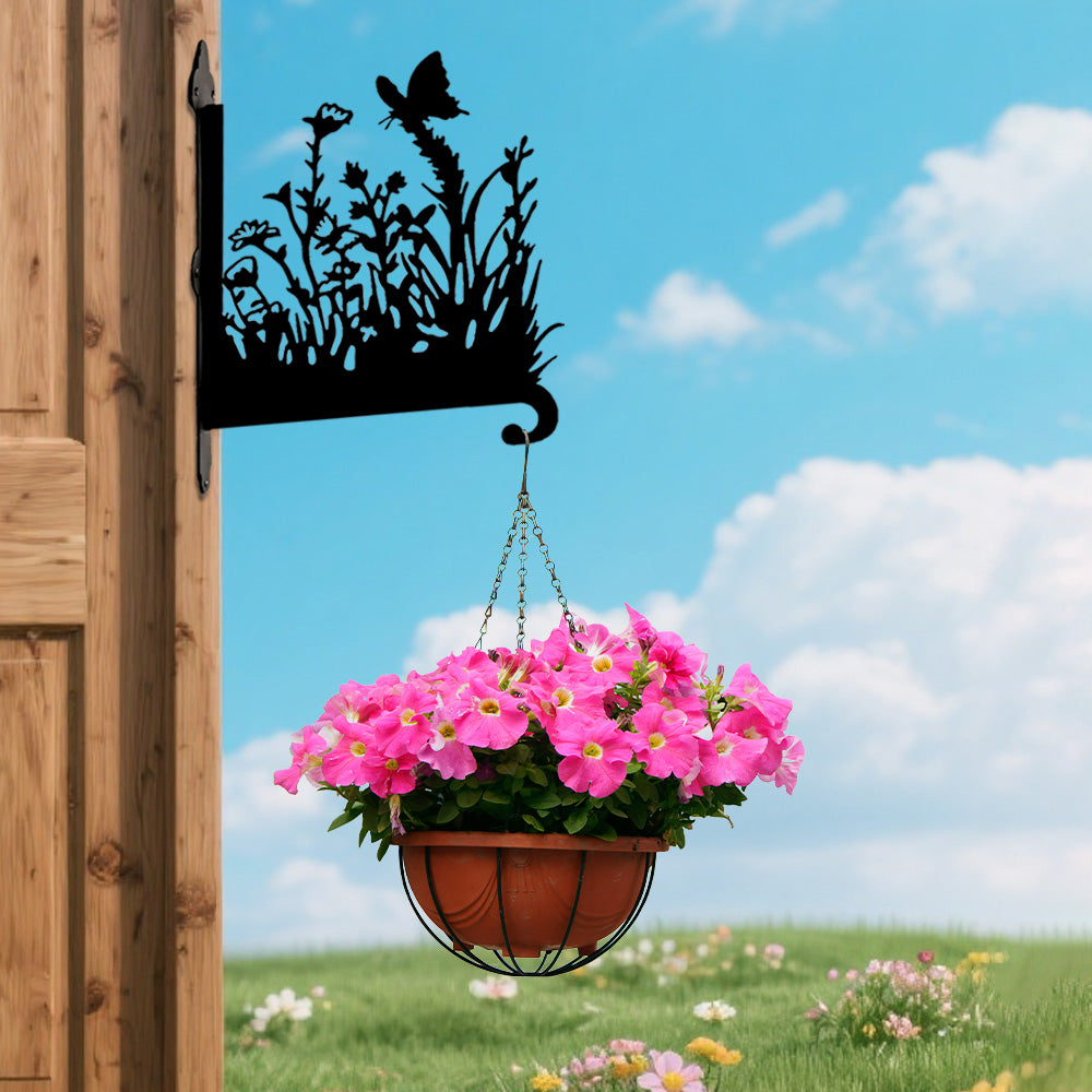 Borboleta no Jardim - Suporte de Planta em Metal