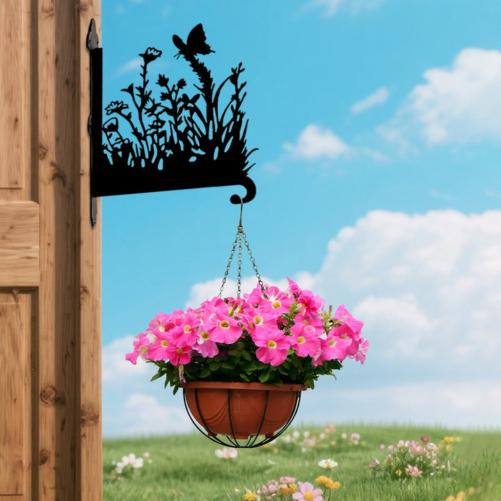 Borboleta no Jardim - Suporte de Planta em Metal