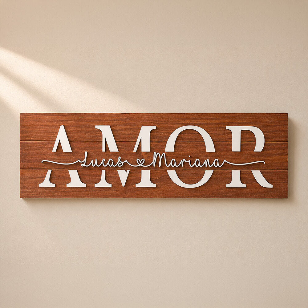 Placa Amor Personalizada