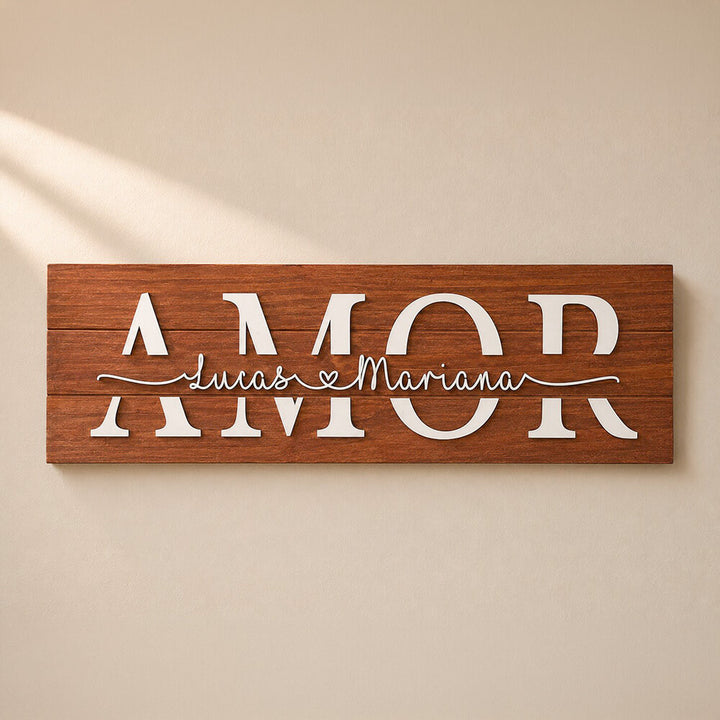 Placa Amor Personalizada