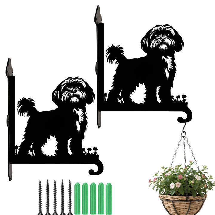 Shih Tzu - Suporte de Planta em Metal