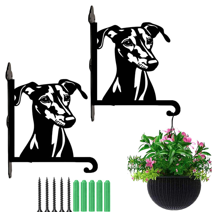 Galgo Inglês - Suporte de Planta em Metal