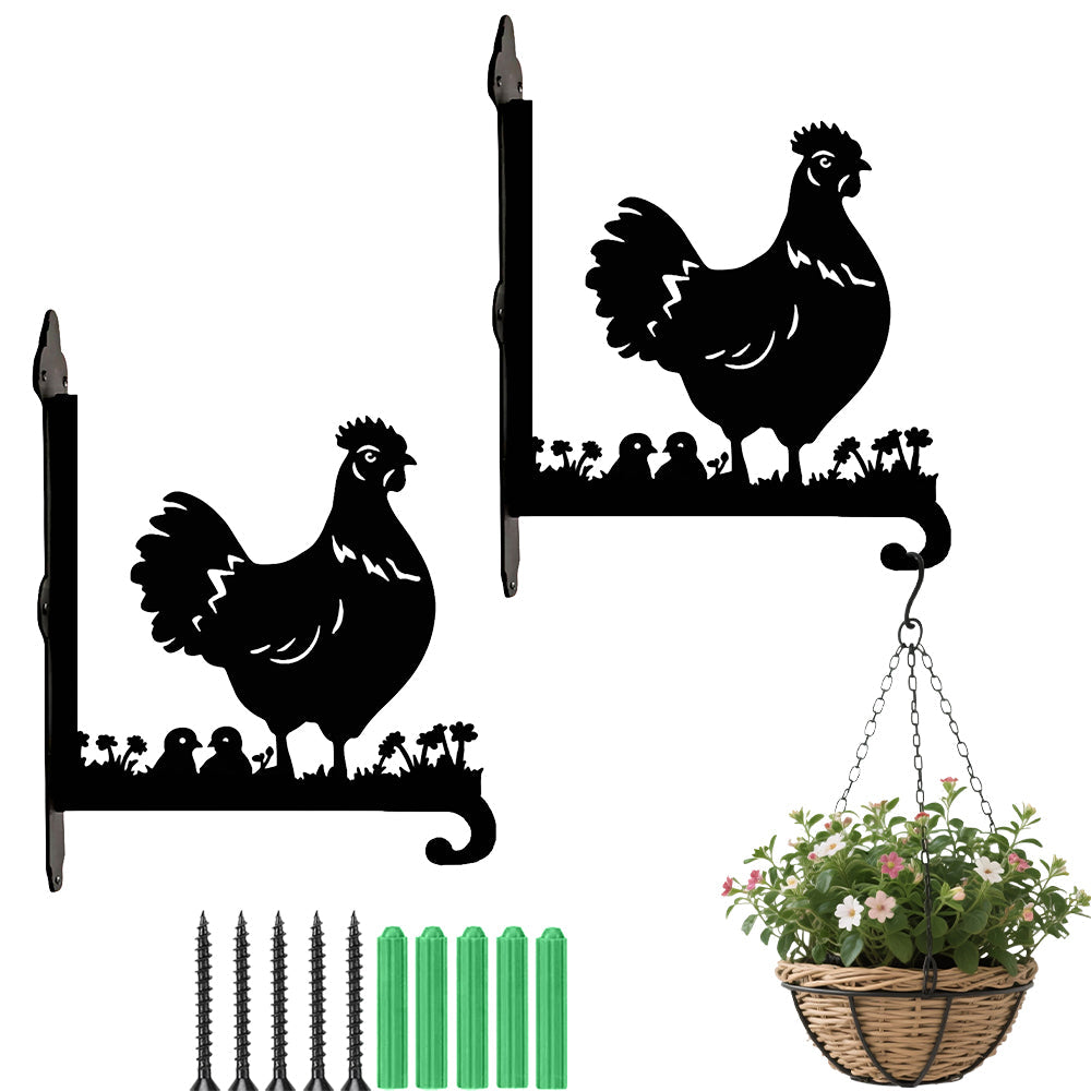 Galinha - Suporte de Planta em Metal