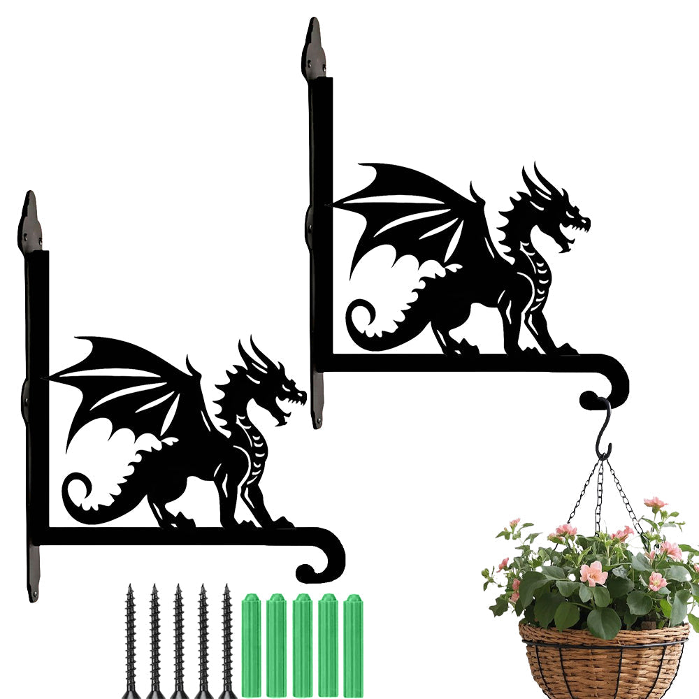 Dragão Galês - Suporte de Planta em Metal