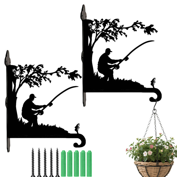 Pescador - Suporte de Planta em Metal