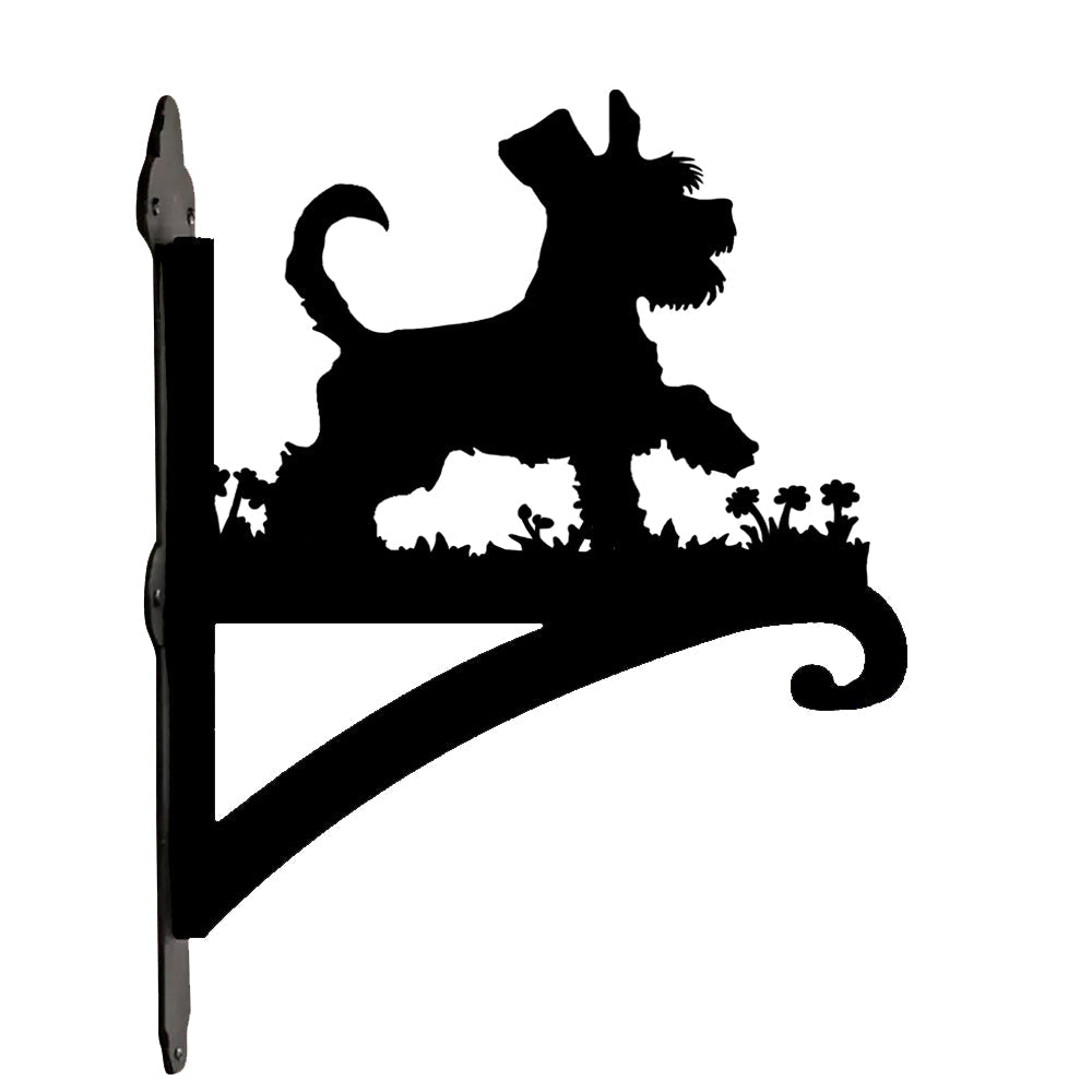 Mini Schnauzer - Suporte de Planta em Metal