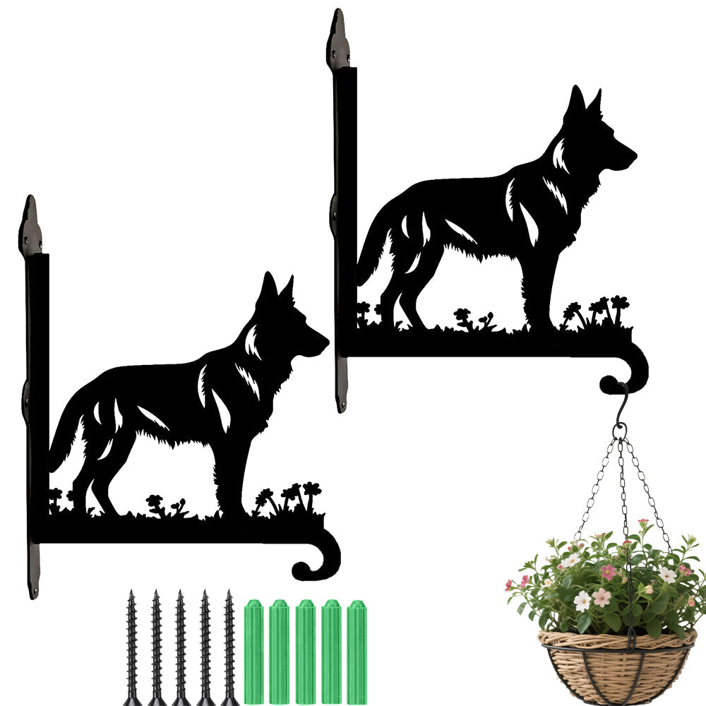 Pastor Alemão - Suporte de Planta em Metal