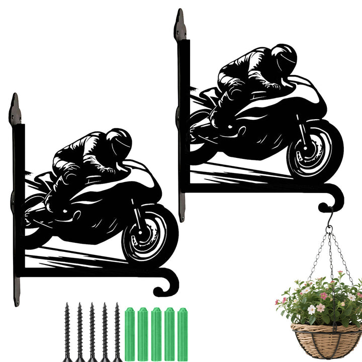 Moto de Corrida - Suporte de Planta em Metal
