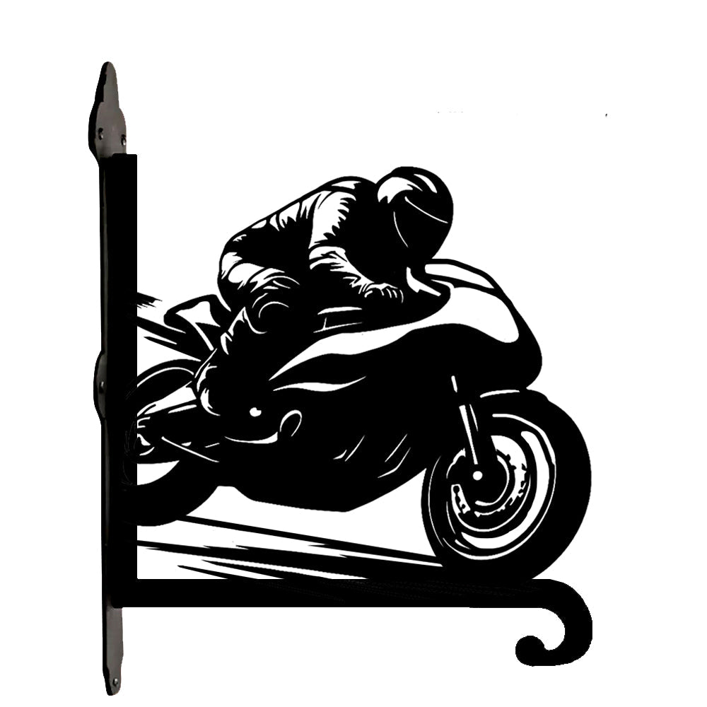 Moto de Corrida - Suporte de Planta em Metal