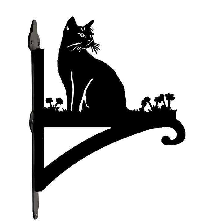 Gato Sentado - Suporte de Planta em Metal