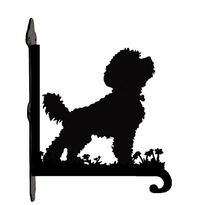 Bichon Frisé - Suporte de Planta em Metal