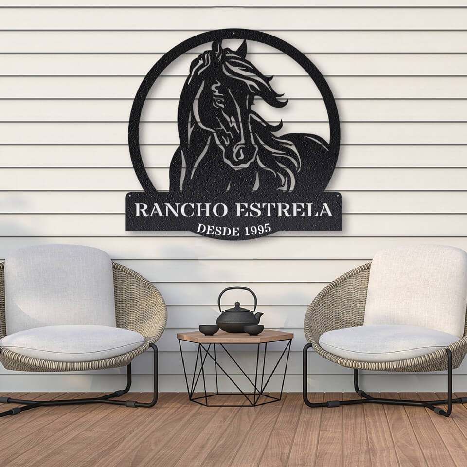 Placa Cavalo Personalizada