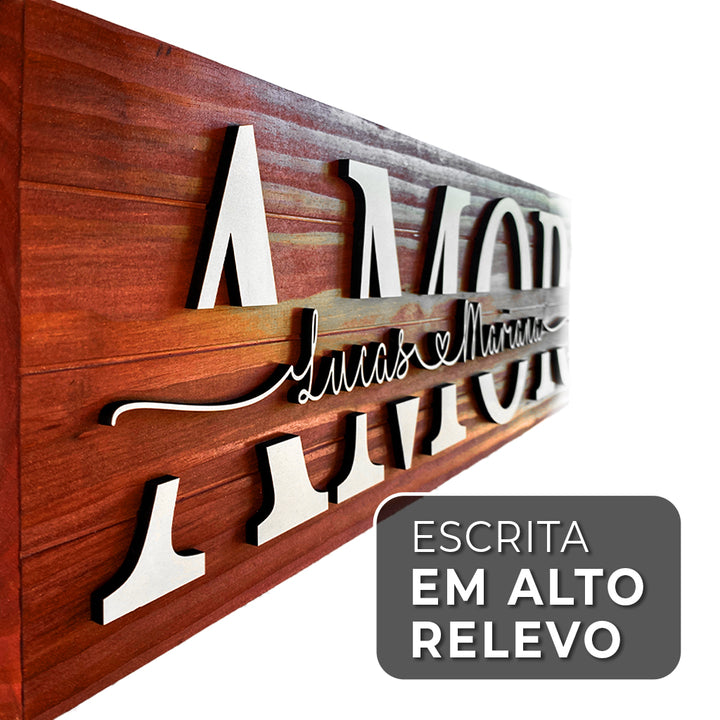 Placa Amor Personalizada