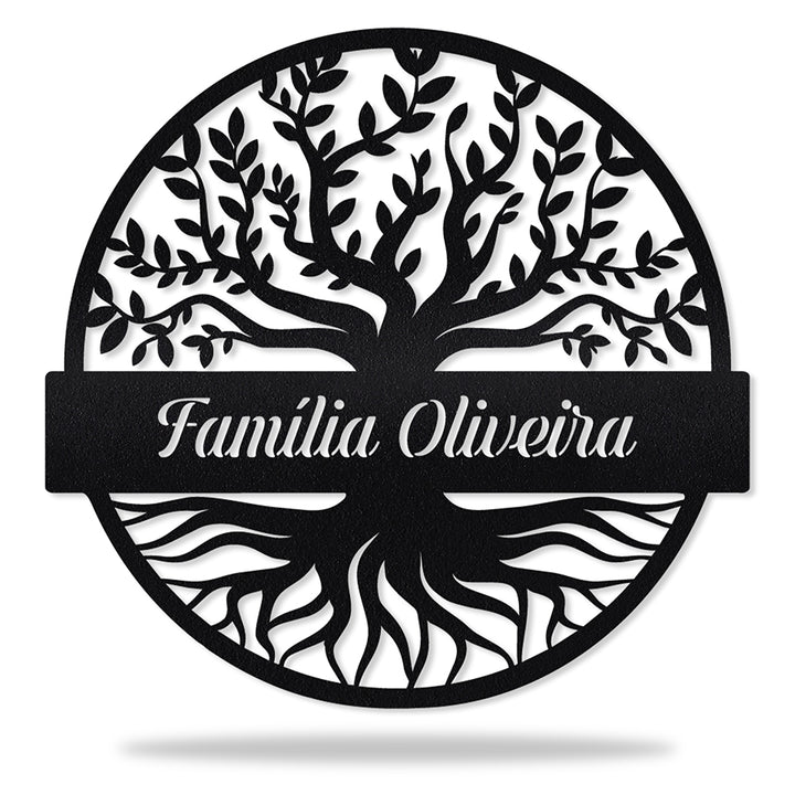 Árvore da Vida II em metal, personalizada sob medida