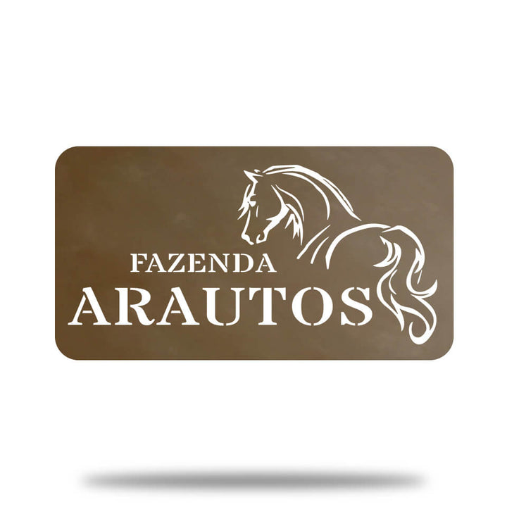 Placa Cavalo Refinado