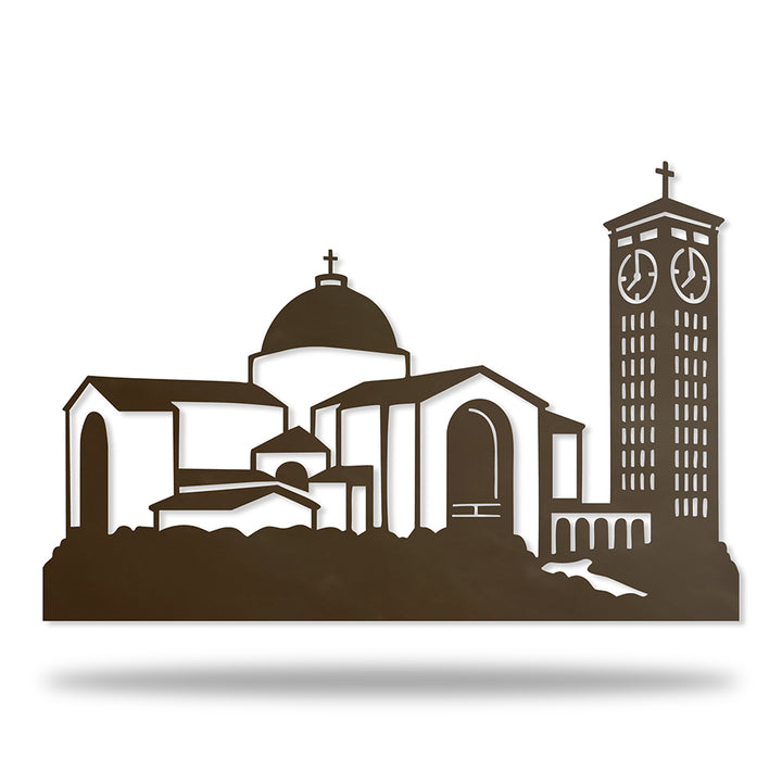 Basílica de Nossa Senhora Aparecida em metal — exemplo de personalização aplicada