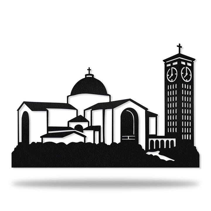 Basílica de Nossa Senhora Aparecida em metal, personalizada sob medida