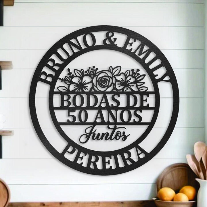 Placa Bodas Personalizada