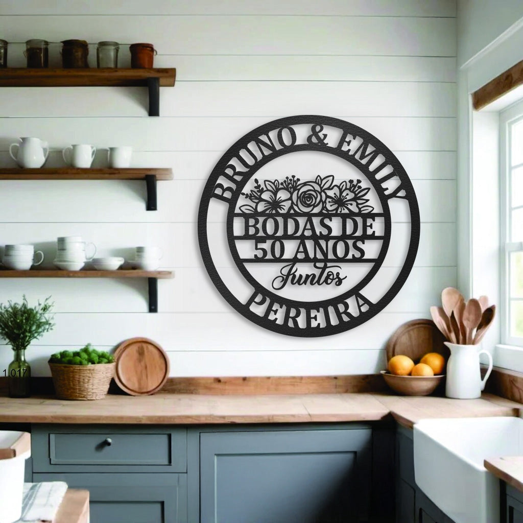 Placa Bodas Personalizada