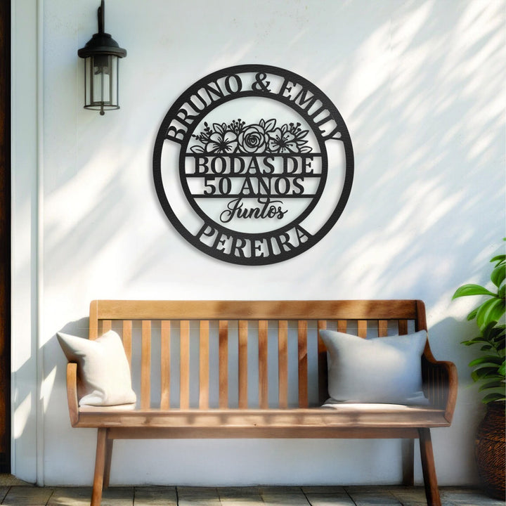 Placa Bodas Personalizada
