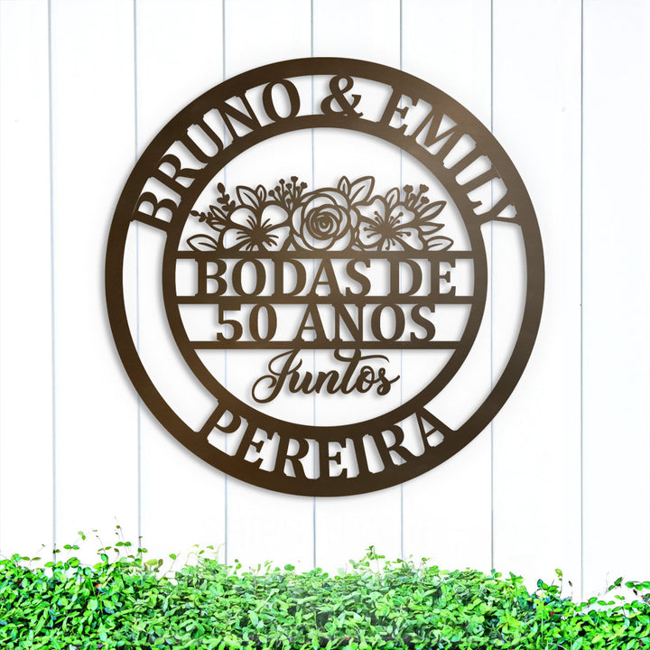 Placa Bodas Personalizada