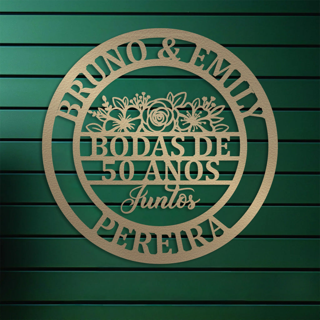 Placa Bodas Personalizada