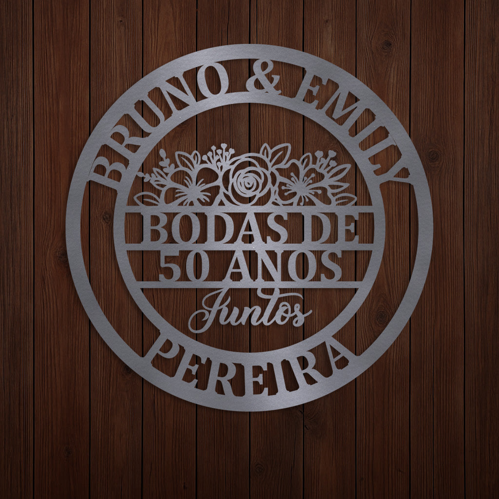 Placa Bodas Personalizada