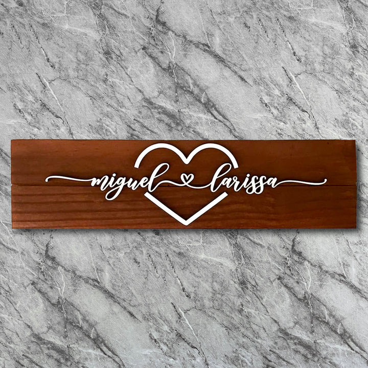 Placa Casal Apaixonado