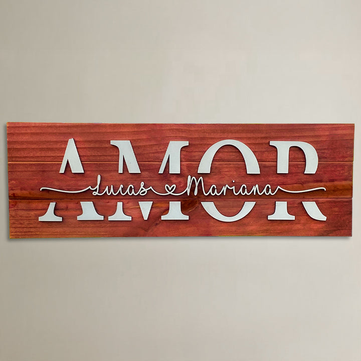 Placa Amor Personalizada