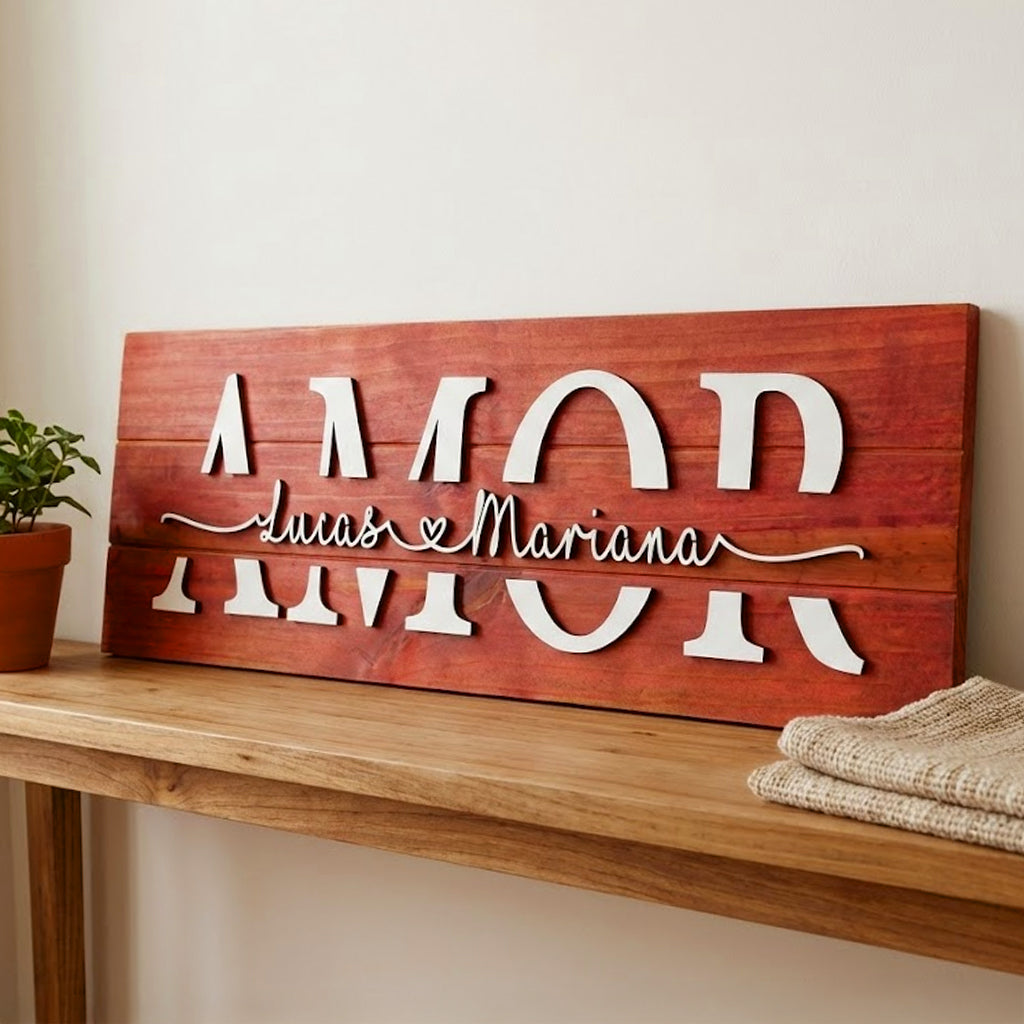 Placa Amor Personalizada