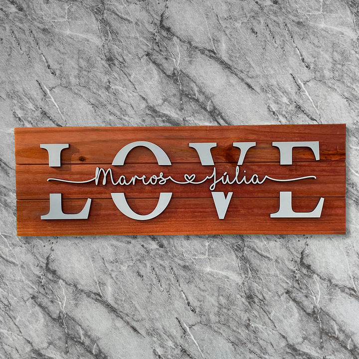 Placa Love Personalizada