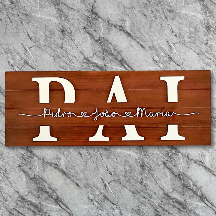 Placa do Pai Personalizada
