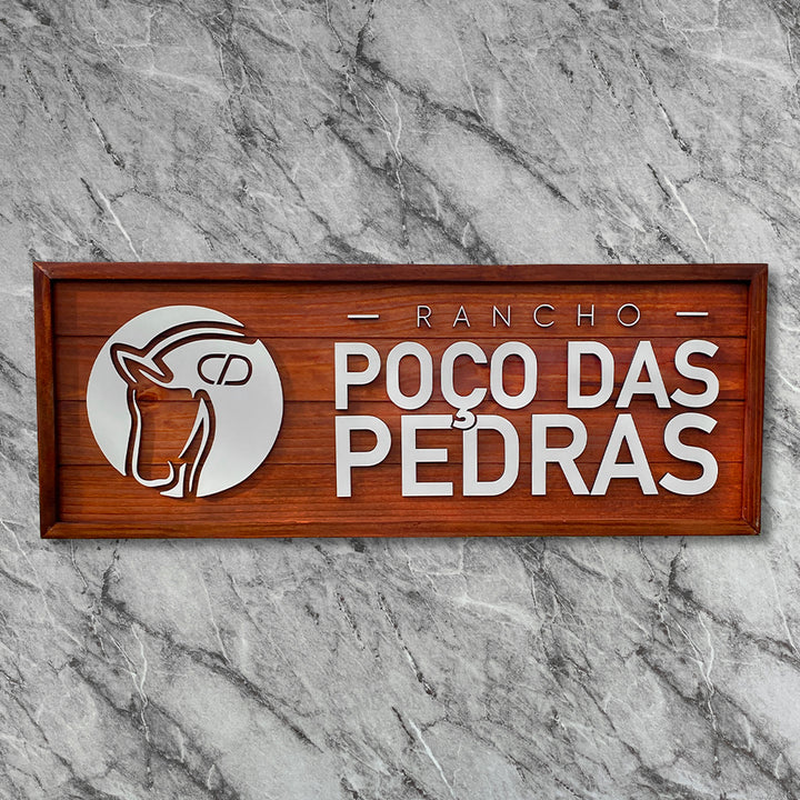 Placa com Seu Logo