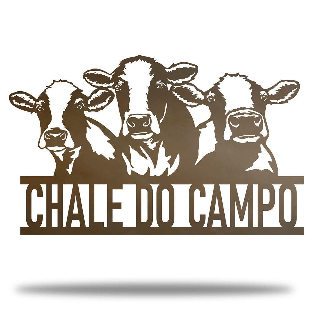 Monograma 3 Vacas Personalizado