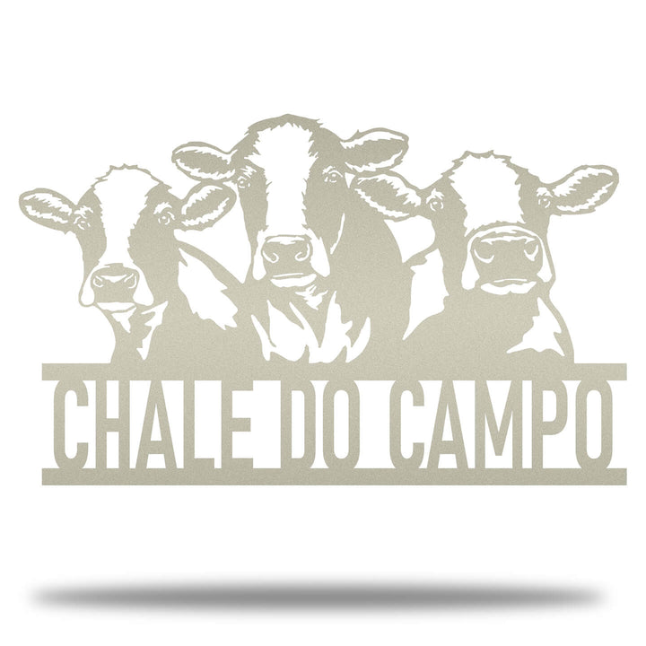 Monograma 3 Vacas Personalizado