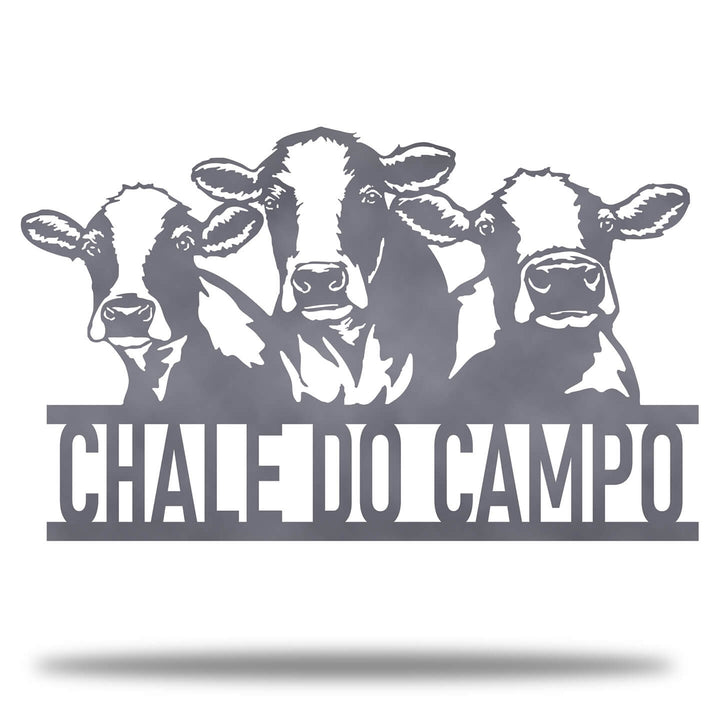 Monograma 3 Vacas Personalizado