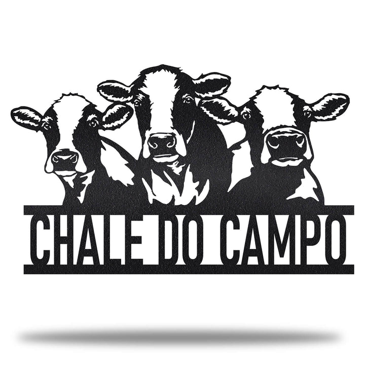 Monograma 3 Vacas Personalizado