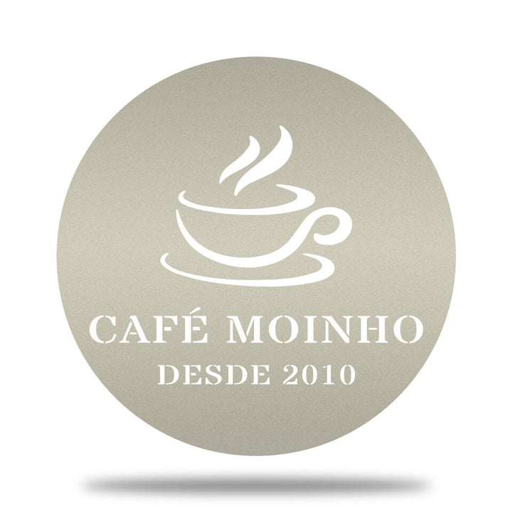 Placa Metal Café