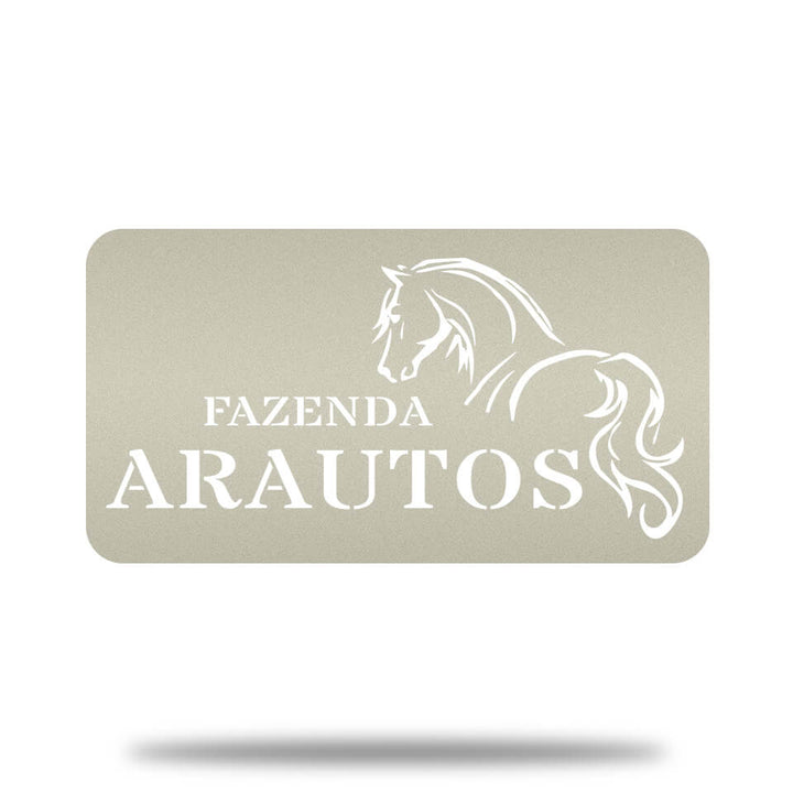 Placa Cavalo Refinado